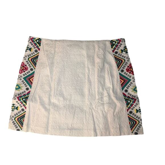 Desigual | NWT | Size: 10 | Embroidered Mini Skirt Stretch Aztek boho festival - Picture 2 of 11